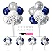 TONIFUL 6 Set Navy Blue Silver Balloon Centerpieces for TableBalloon Arch Kit for Graduation Decorations 2026 Class of 2026 Party DecorationsNew YearAnniversaryRetirementBirthday Decoration - Image 3