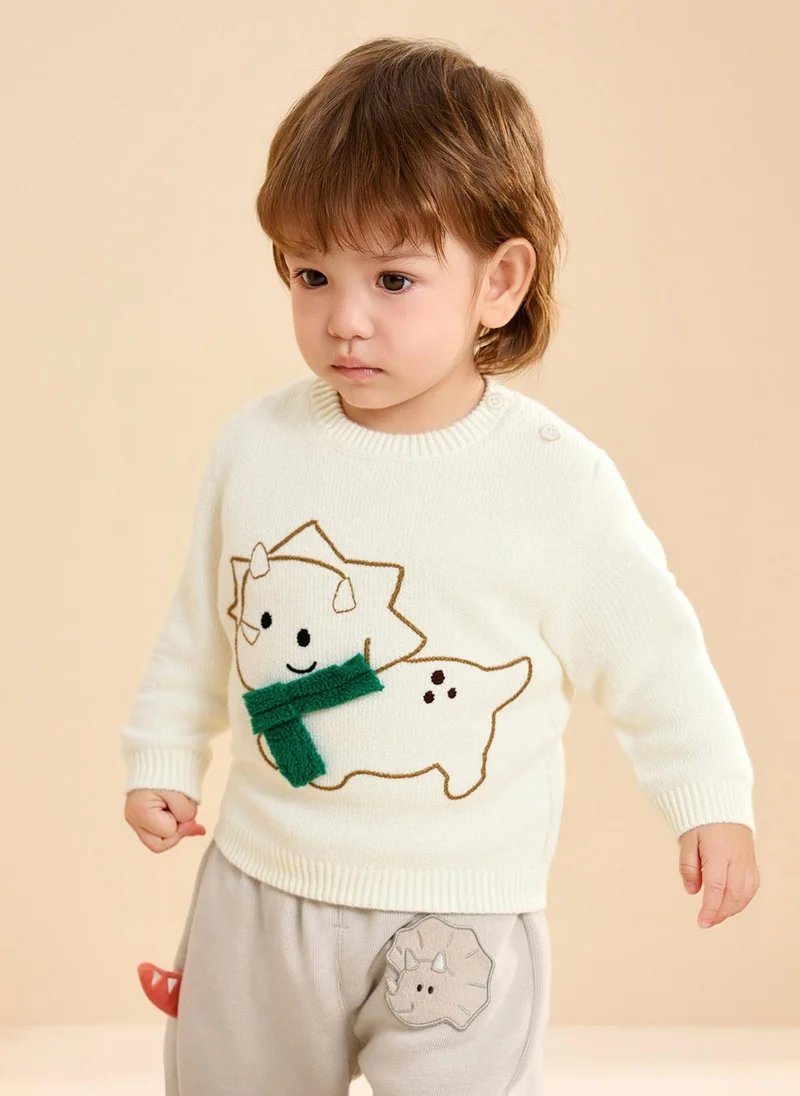 بالابالا كنزة بياقة متوسطة للأولاد الصغار