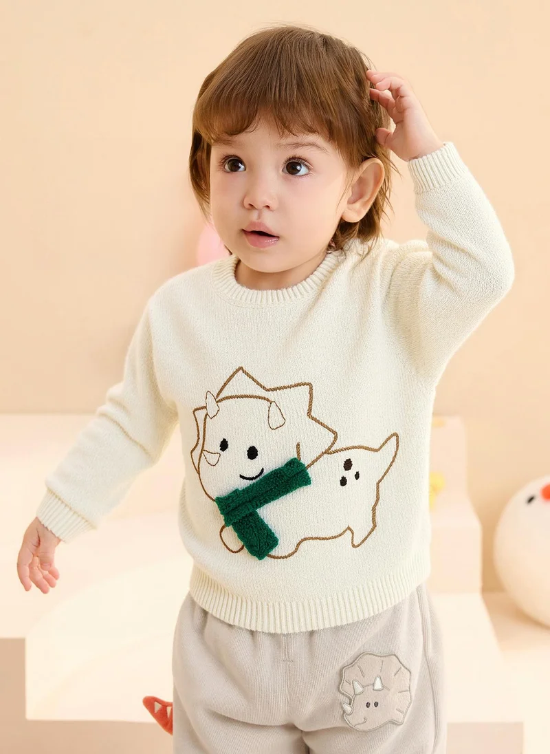 بالابالا كنزة بياقة متوسطة للأولاد الصغار