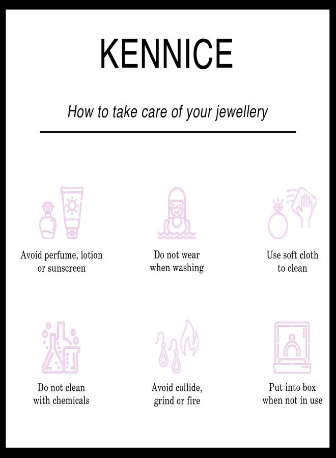 KENNICE Gold-Plated American Diamond Heart Shaped Trendy Pendant for Girls & Women - Image 3