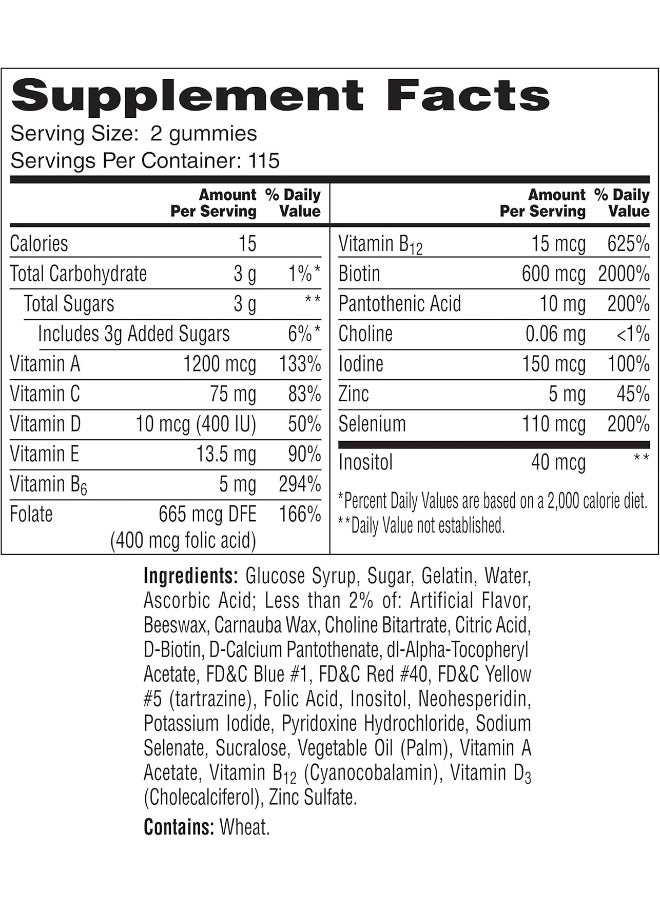 ONE A DAY - Men’S Multivitamin Gummies, Multivitamin For Men With Vitamin A, C, D, E, Calcium & More To Support Healthy Muscle Function, Gummies, 230 Count - Image 1