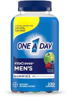 ONE A DAY Men’S Multivitamin Gummies, Multivitamin For Men With Vitamin A, C, D, E, Calcium & More To Support Healthy Muscle Function, Gummies, 230 Count  - Image 1