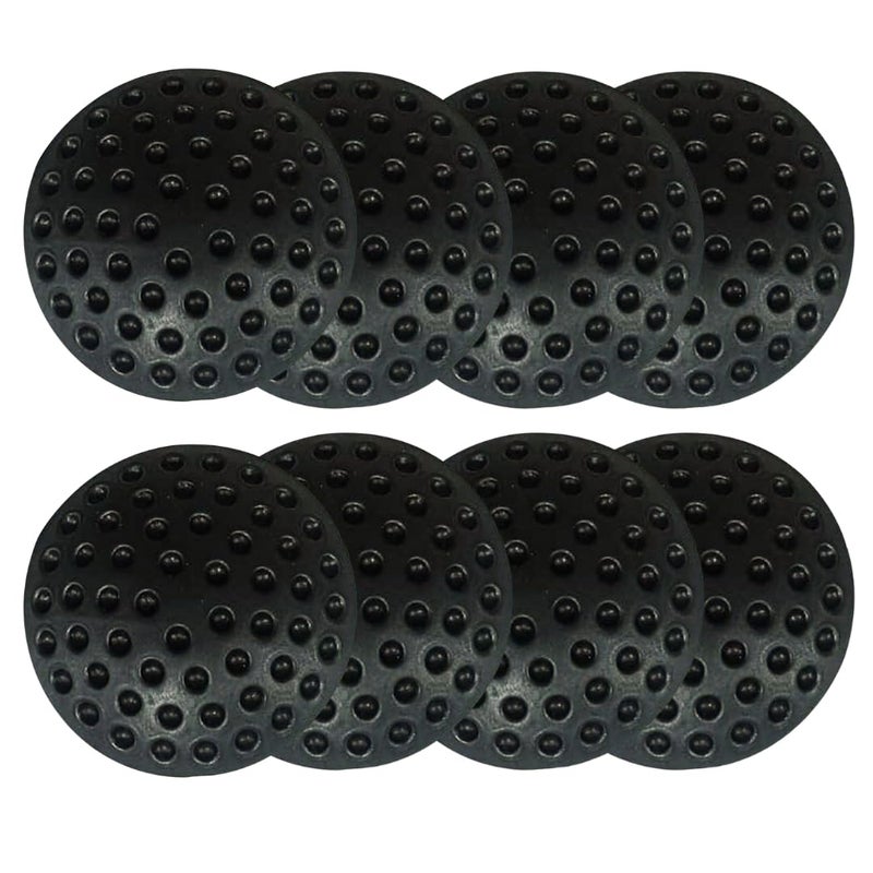 ALP Rubber Wall Protector Knob Cover – Self Adhesive Door Handle Bumper Guard – Protects Walls from Door Handles, Stops, Headboards, Refrigerator Doors (Black, Pack of 8) - Image 1