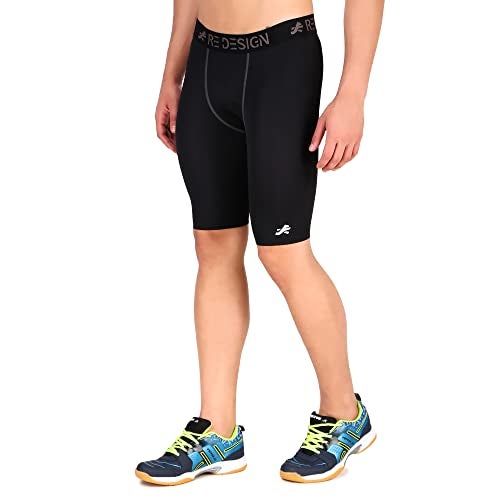 ReDesign Apparels Redesign Compression Men's Shorts Tights (Nylon) Skins for Gym, Running, Cycling, Swimming, Basketball, Cricket, Yoga, Football, Tennis, Badminton & More - Image 3