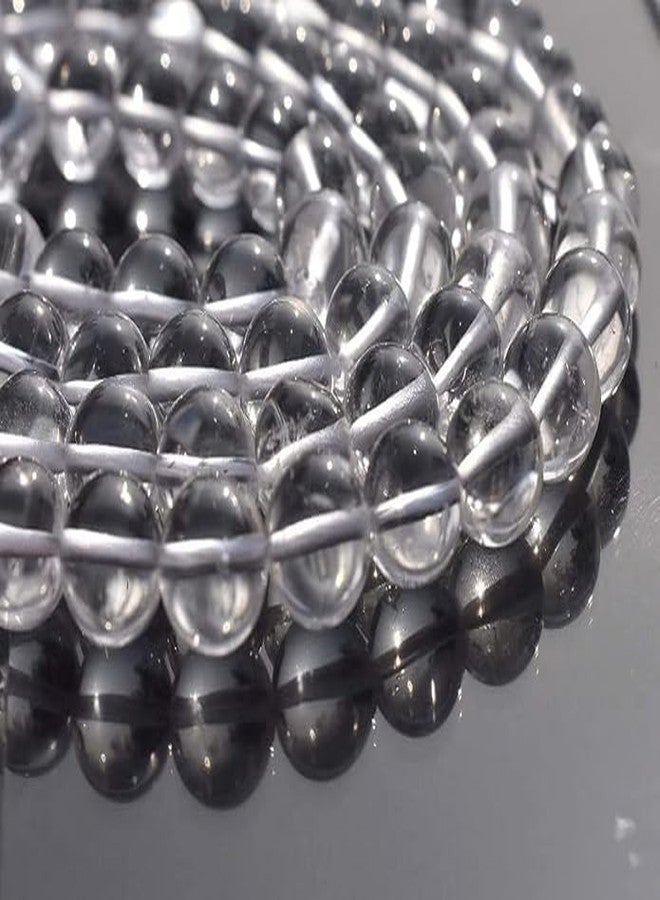 Trishakti Diamond Cut Clear Quartz Crystal Jaap Mala Gemstone 108+1 Beads Necklace - Image 5