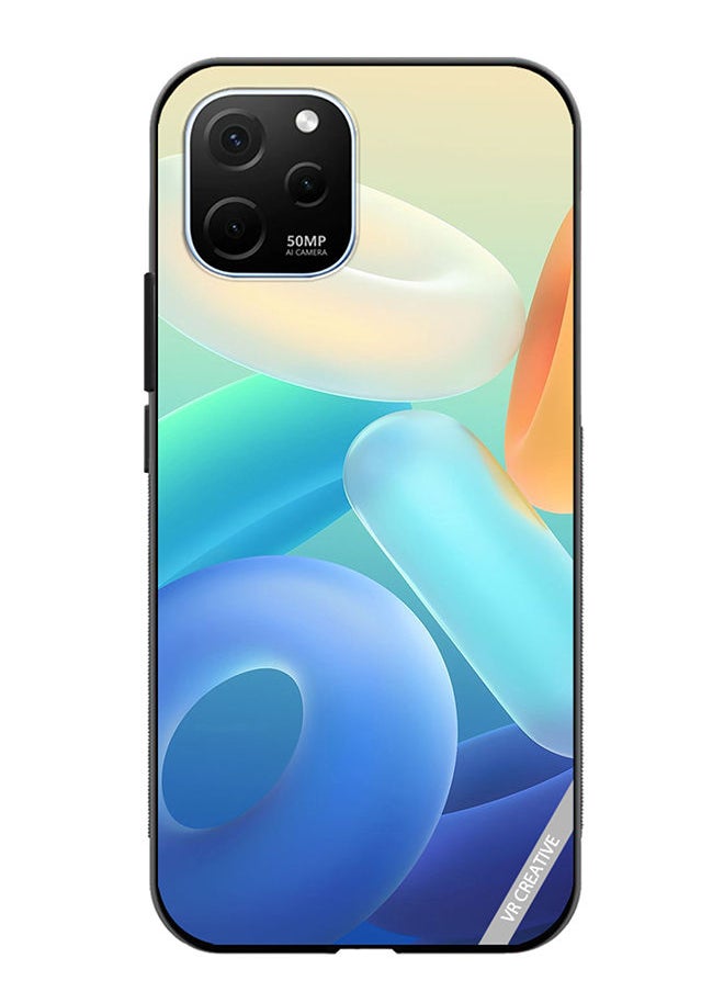 VR CREATIVE - Protective Case Cover For Huawei Enjoy 50z Rings Design Multicolour - Image 1