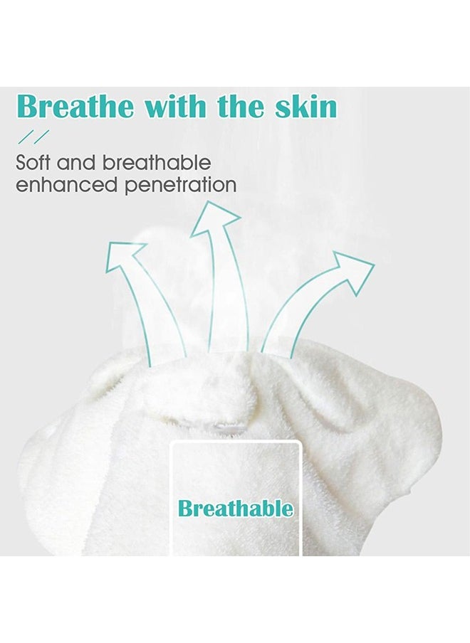 Wownect (Pack of 2) Reusable Face Towel Masks Cold Hot Anti-Aging Facial Steamer Towel Mask Moisturizing Rejuvenation Beauty Skin Care Spa Towels  - Image 5