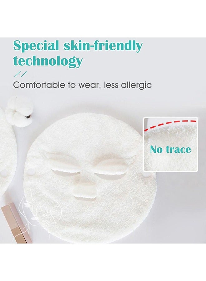 (Pack of 2) Reusable Face Towel Masks Cold Hot Anti-Aging Facial Steamer Towel Mask Moisturizing Rejuvenation Beauty Skin Care Spa Towels