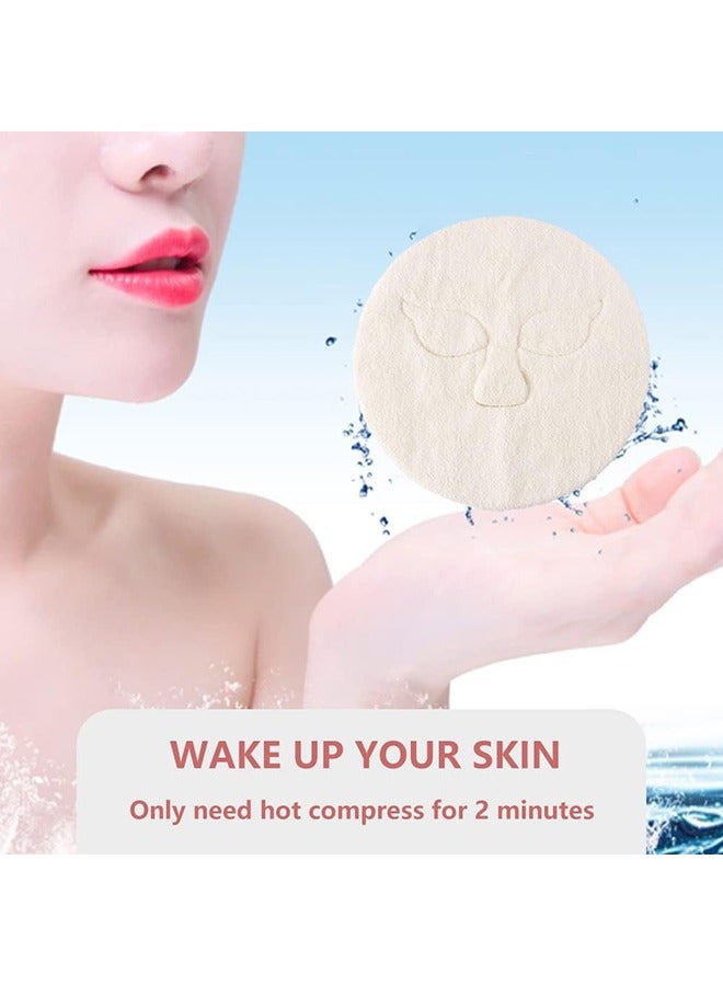 (Pack of 2) Reusable Face Towel Masks Cold Hot Anti-Aging Facial Steamer Towel Mask Moisturizing Rejuvenation Beauty Skin Care Spa Towels