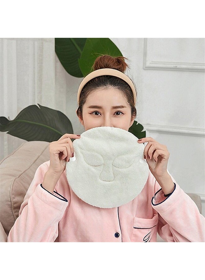 Wownect (Pack of 2) Reusable Face Towel Masks Cold Hot Anti-Aging Facial Steamer Towel Mask Moisturizing Rejuvenation Beauty Skin Care Spa Towels  - Image 1