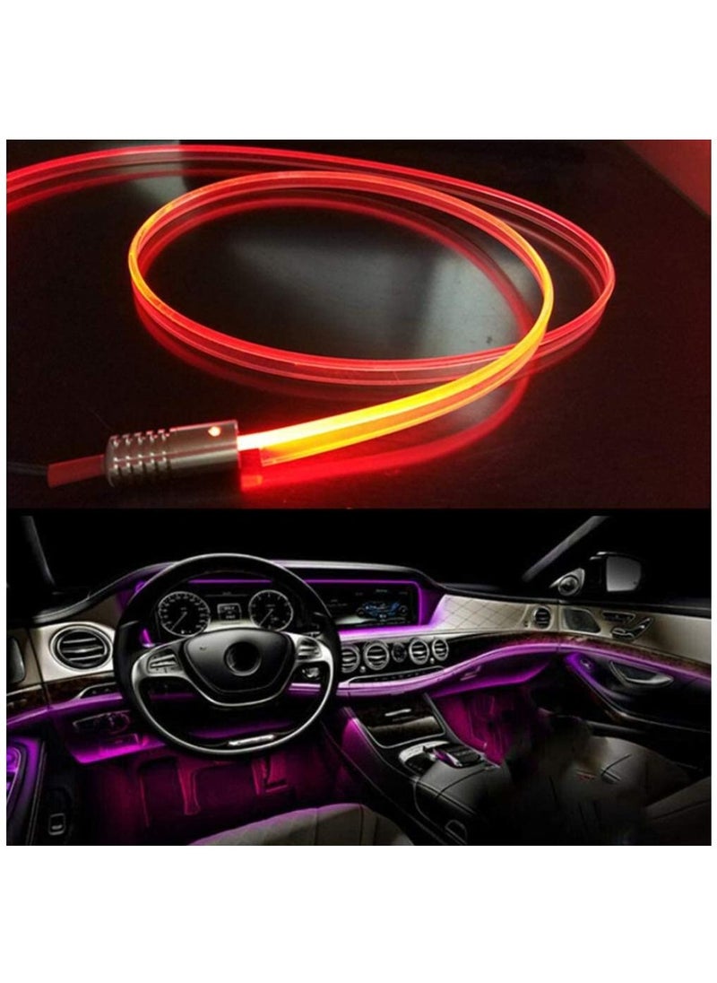جي تي-ويل أضواء شريط LED للسيارة ، أضواء داخلية للسيارة متعددة الألوان RGB ، 16 مليون لون مع الألياف البصرية ، مجموعات الإضاءة المحيطة ، وظيفة الصوت النشطة ، والتحكم في تطبيق Bluetooth اللاسلكي (4 في 1 <6 أمتار  - Image 3