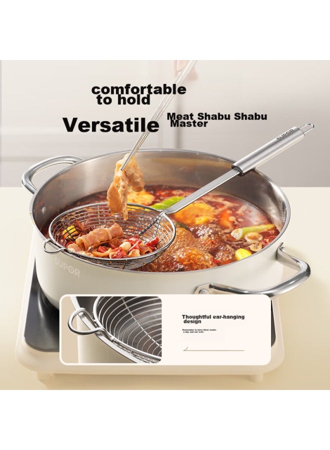 SUPOR Supor Soup Ladle Set, Three-piece Set, Includes Soup Ladle, Strainer Ladle, And Skimmer Ladle, Hot Pot Companion, Tk23023e  - Image 4