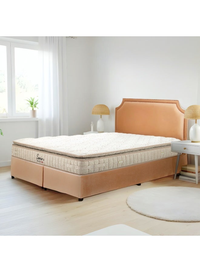 Back Care Sunrise Mattress, Pocket Spring & HR Foam, Medium Firm, Spine Support, Breathable Air Channels, Anti-Bacterial Cover, High-Quality Saudi Made, Best for Couples 200x180 - Image 1