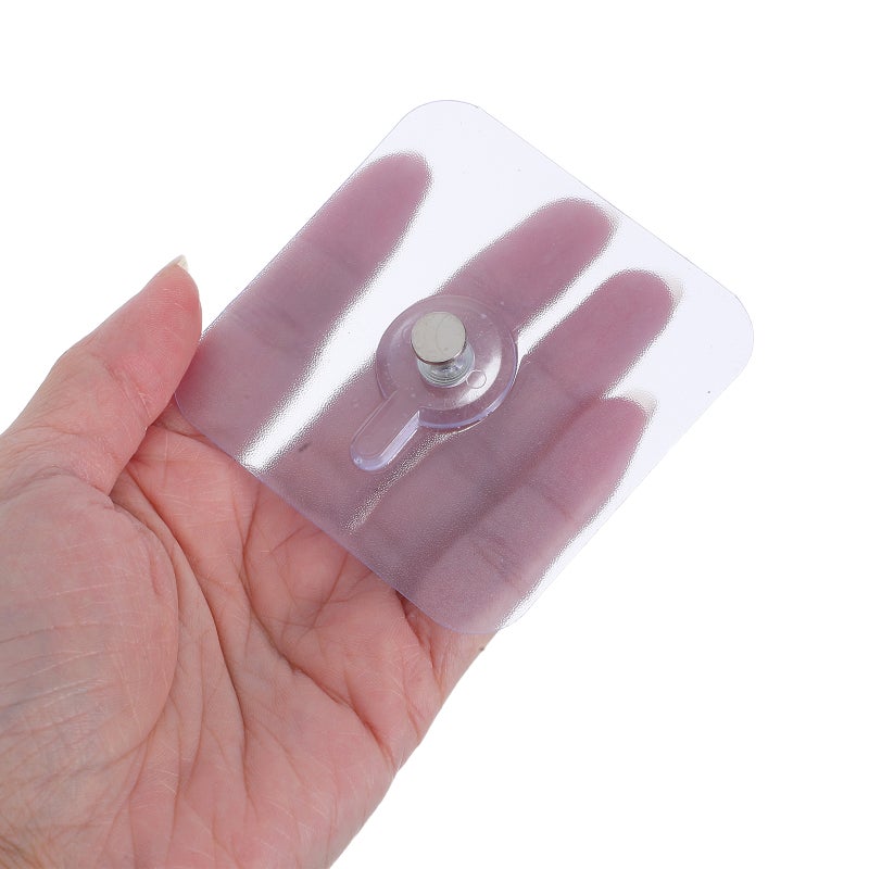 12pcs Picture Hangers: Clear Adhesive Hooks - No Drill Transparent Wall Hooks - Heavy Duty Self-Adhesive Hangers For Bathroom Kitchen - Image 2