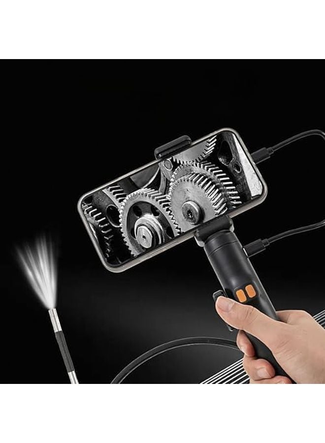 6mm Borescope Camera Flexible Inspection Scope High Resolution Snake Camera LED Light - Image 3