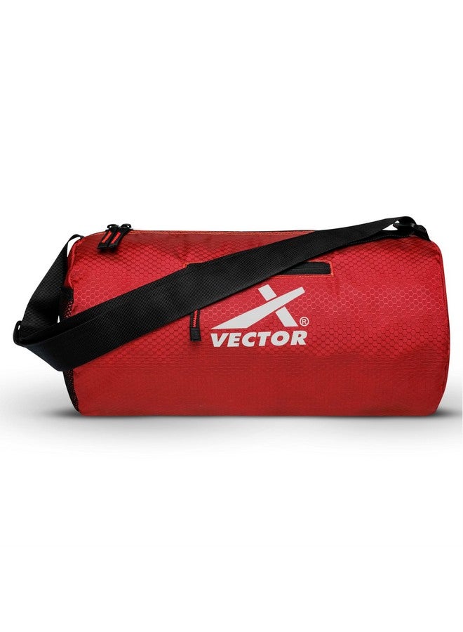 Vector X Attacker Polyester Gym Bag|Shoulder Bag|Sports Bag|Sports & Travel Bag|Duffle Bags for Men & Women|Exercise and Fitness|Red| Capacity - 20 Liter - Image 1