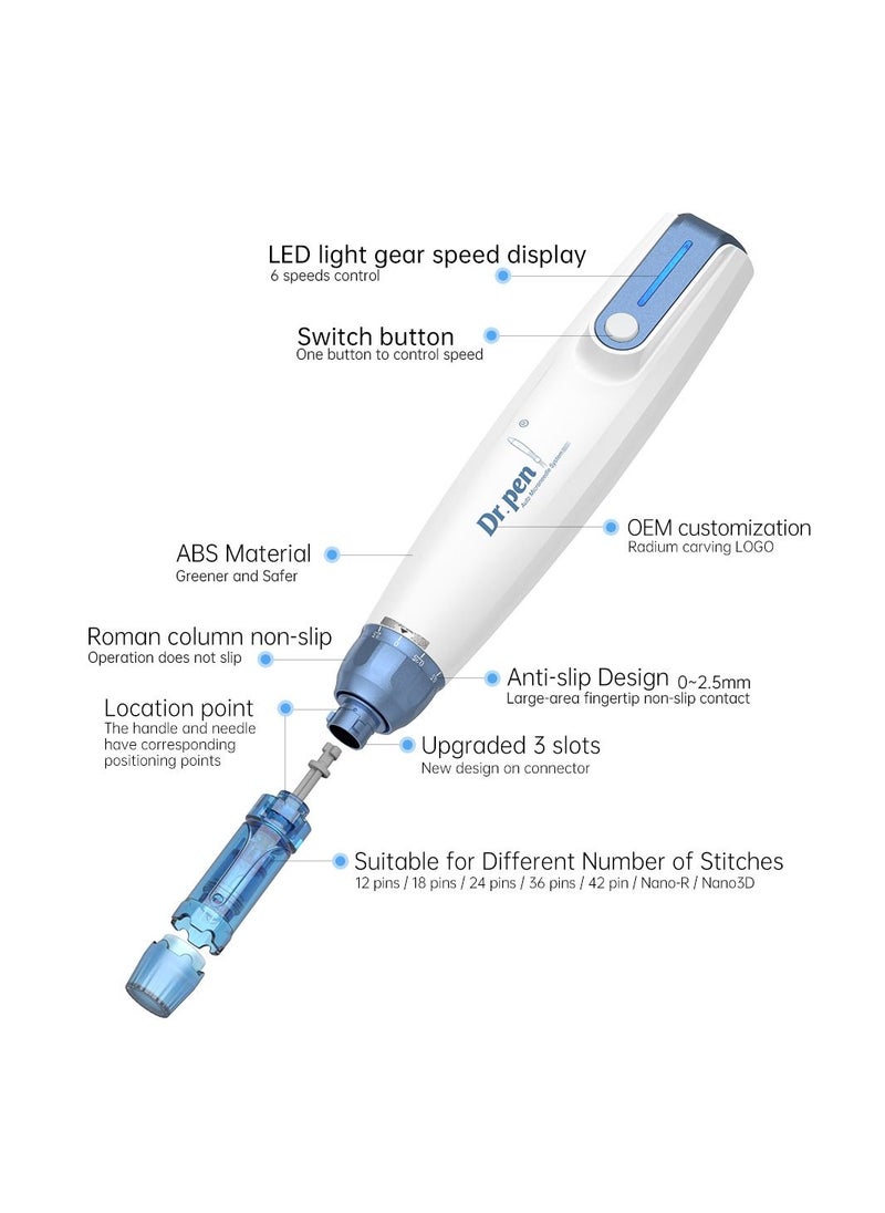 Dr.pen - Dr.pen A9 Professional Microneedling Pen - Wireless Derma Pen - Skin Care Tool Kit for Face Body - Image 1