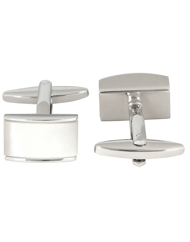 Peluche Natural Mother of Pearl Stone (Semi-precious) Cufflinks for Men - Image 3