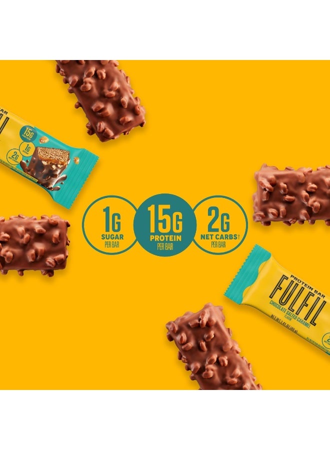 Fulfil Vitamin And Protein Bars, Chocolate Salted Caramel, Snack Sized Bar With 15G Protein And 8 Vitamins Including Vitamin C, 12 Counts - Image 5