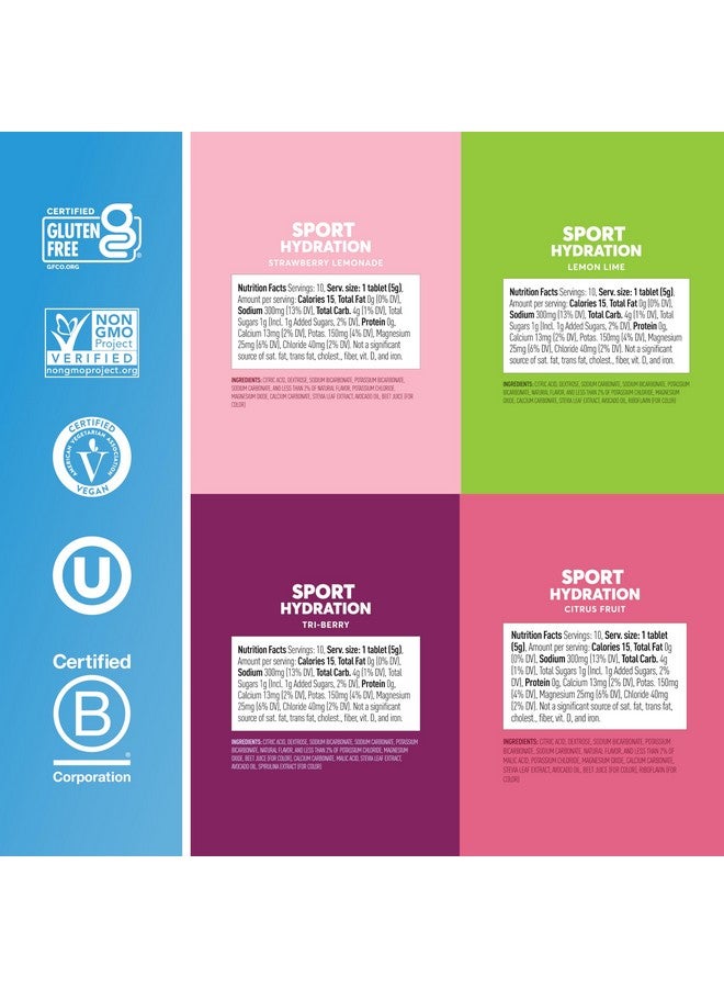 Nuun Sport Electrolyte Tablets for Proactive Hydration, Mixed Flavors, 4 Pack (40 Servings) - Image 5