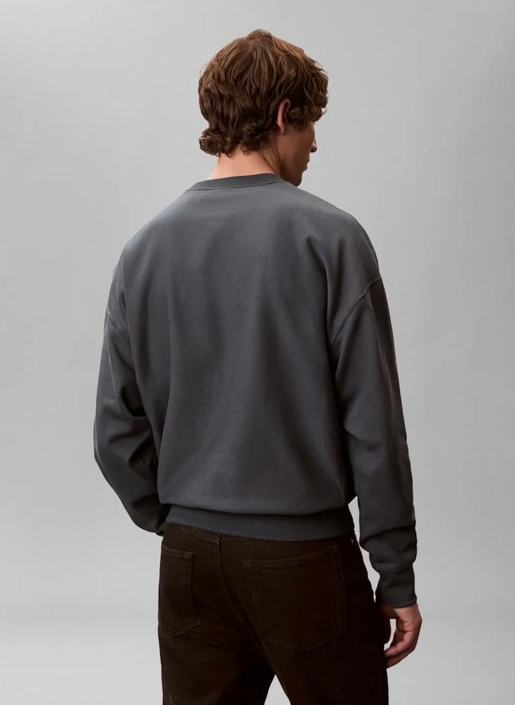Calvin Klein Jeans Monologo Crew Neck Sweatshirt