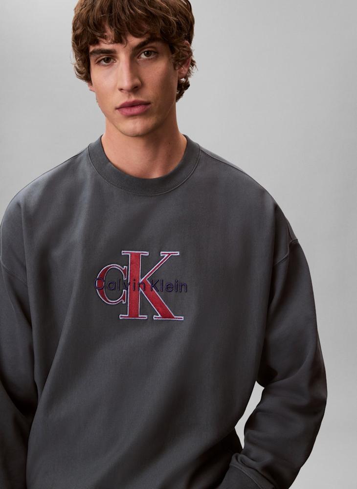 Calvin Klein Jeans Monologo Crew Neck Sweatshirt - Image 3