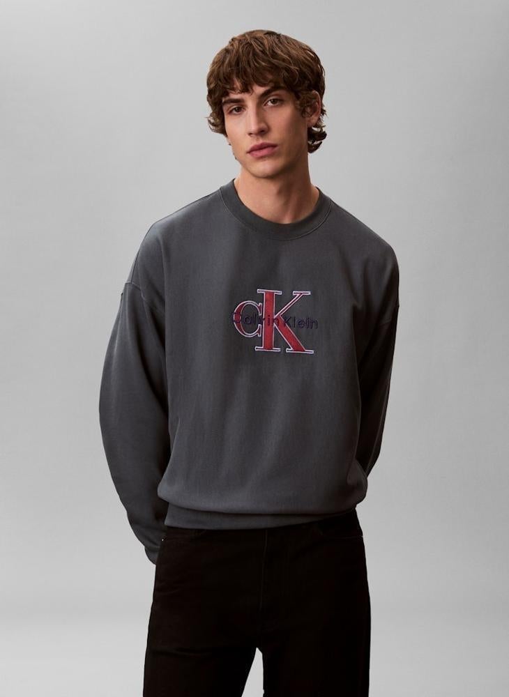 Calvin Klein Jeans Monologo Crew Neck Sweatshirt - Image 1