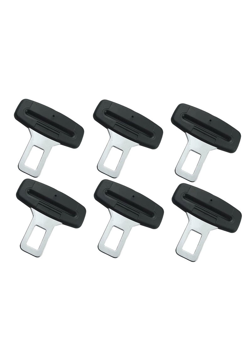 Generic - 6 Piece Car Seat Belt Adapter, Car Seat Belt Connector, Black Belt Buckle Adapter for Cars/Trucks/Vans - Image 1