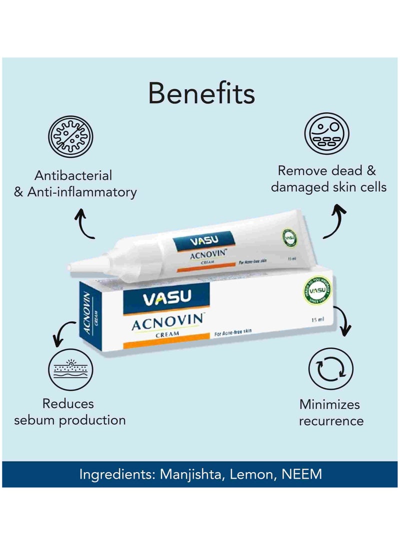 فاسو كريم أكنوفين ١٥ مل - لبشرة خالية من حب الشباب - Image 2