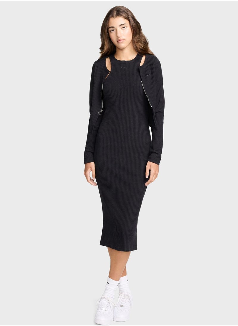 Nike Nsw Essential Ribbed Dress  - Image 5
