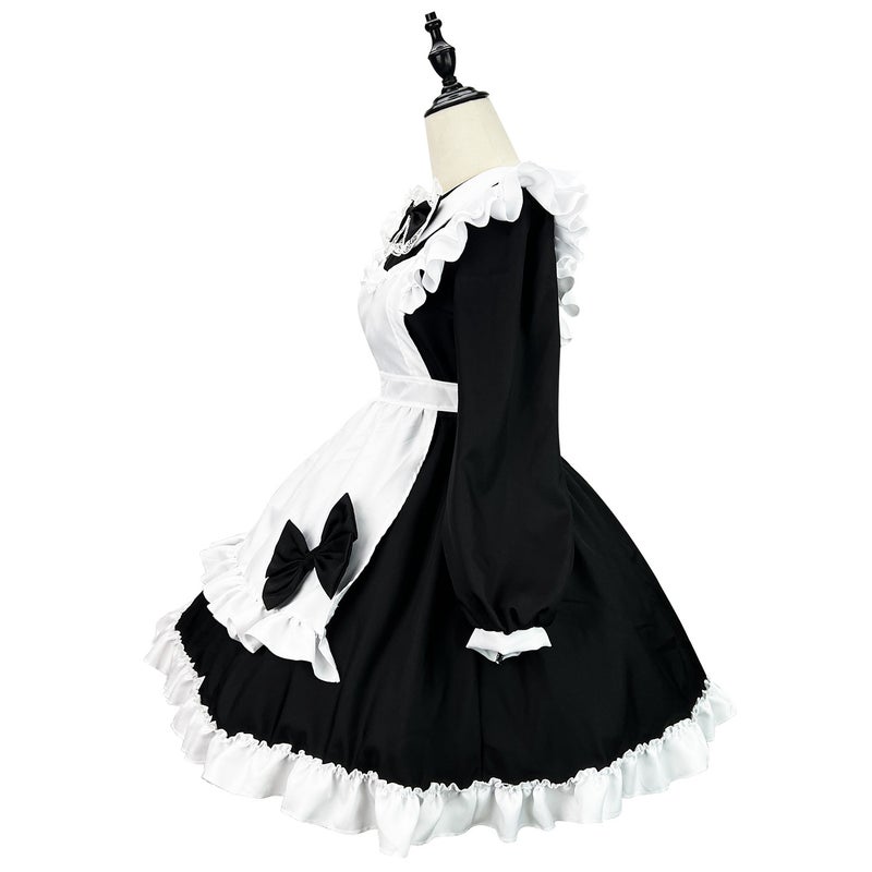 Original Super Cute Japanese Black And White Maid Suit Long-Sleeved Maid Suit Cosplay Performance Suit - Image 5