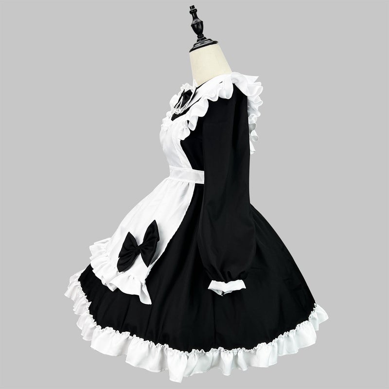 Original Super Cute Japanese Black And White Maid Suit Long-Sleeved Maid Suit Cosplay Performance Suit - Image 3