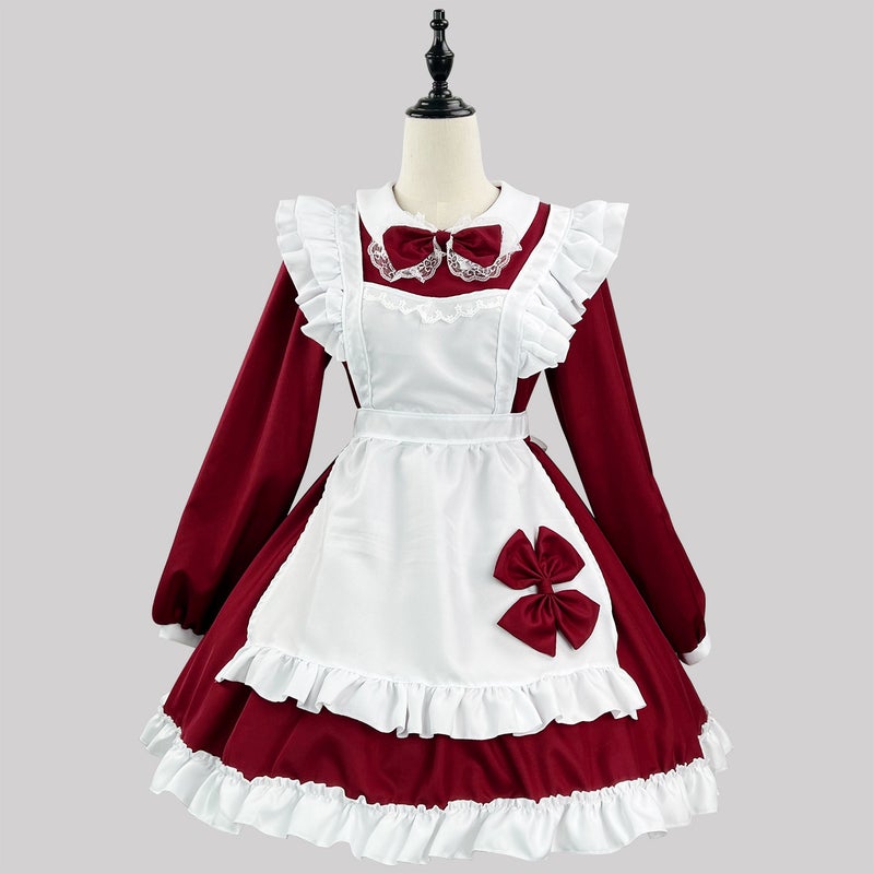 Original Super Cute Japanese Black And White Maid Suit Long-Sleeved Maid Suit Cosplay Performance Suit - Image 1