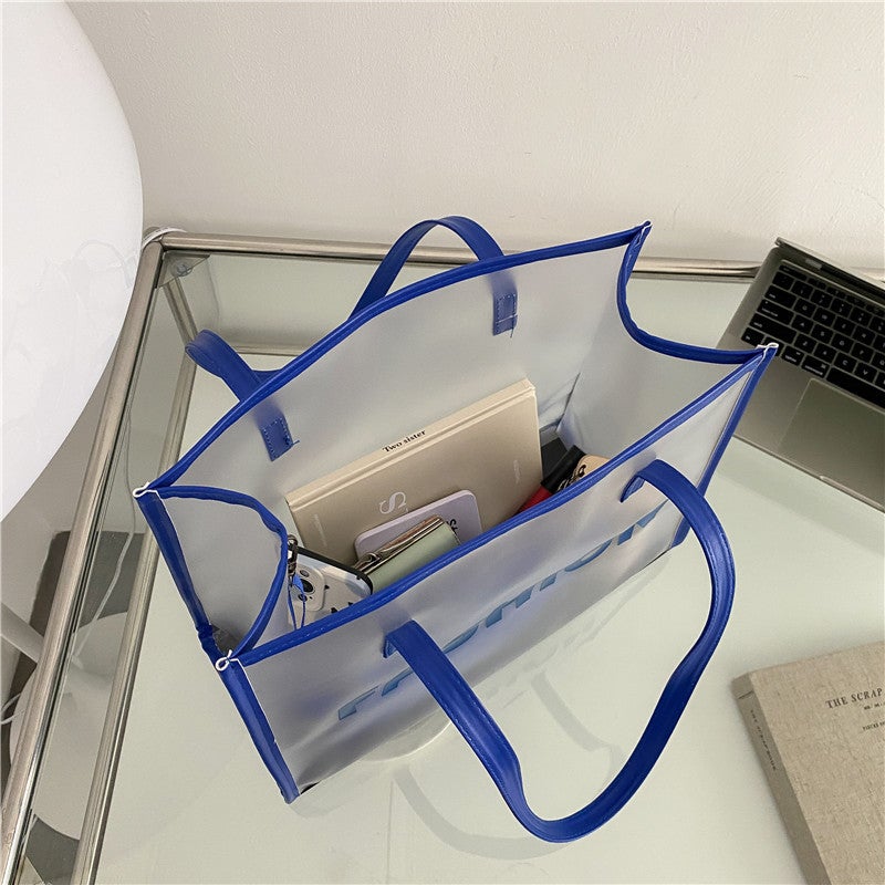 حقيبة كتف توت كبيرة السعة من PVC مع حقيبة صغيرة - Image 4