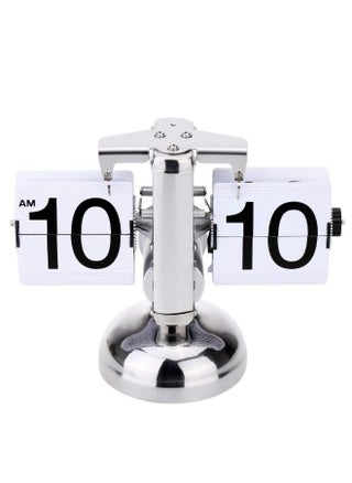 Retro Funny Table Clock Quartz Clock Flip Over Clock Stainless Steel Flip Internal Gear Operated Small Scale - pzsku/ZC9E99D5372493F34A863Z/45/_/1736161948/c964bccb-4fe6-40d9-b6cf-59a98e320db8