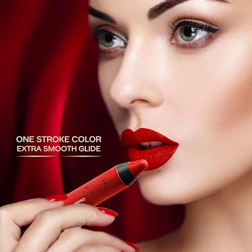 FACESCANADA Matte Lip Crayon – Midnight Rose 12 | Long Lasting, Highly Pigmented & Smudge Proof Lip Color | Creamy Texture for Smooth Application | Bold Matte Finish | 0.09 Oz (2.8g) - Image 4