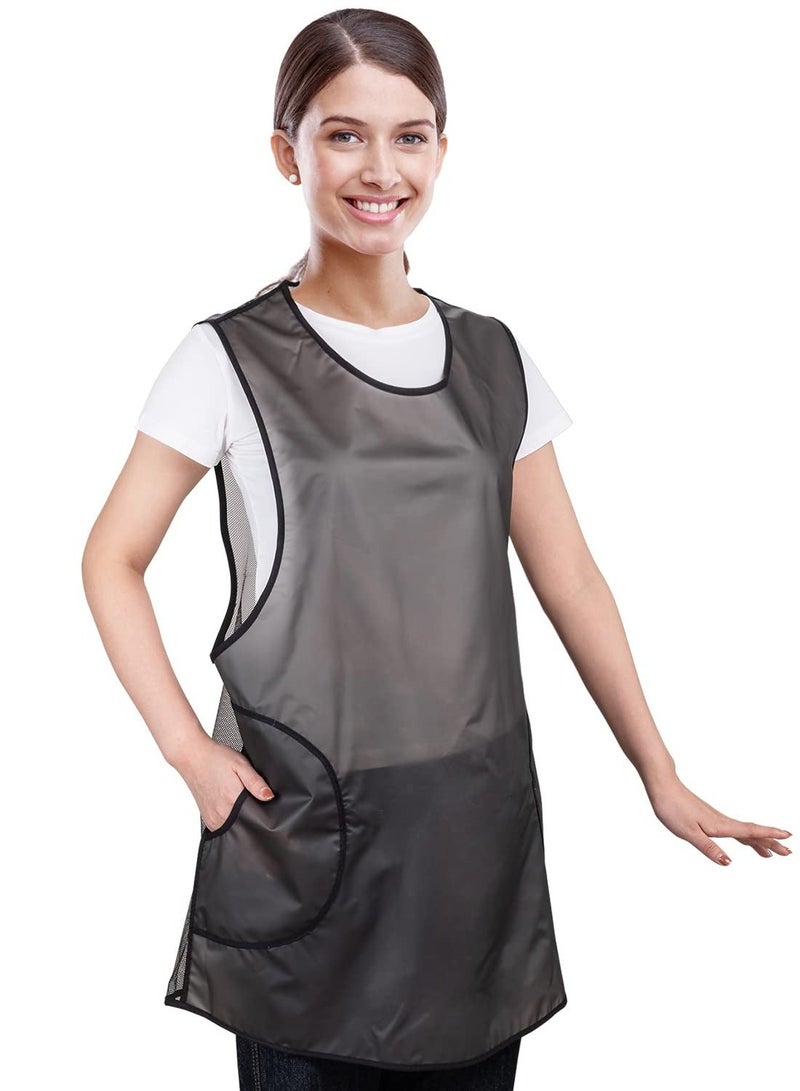 NIBEMINENT Waterproof Apron, Lightweight Apron With Pockets, TPU Water Resistant for Women Men Dishwashing, Cleaning Fish, Lab Work, Dog Grooming, Gardening, Fish - Image 1
