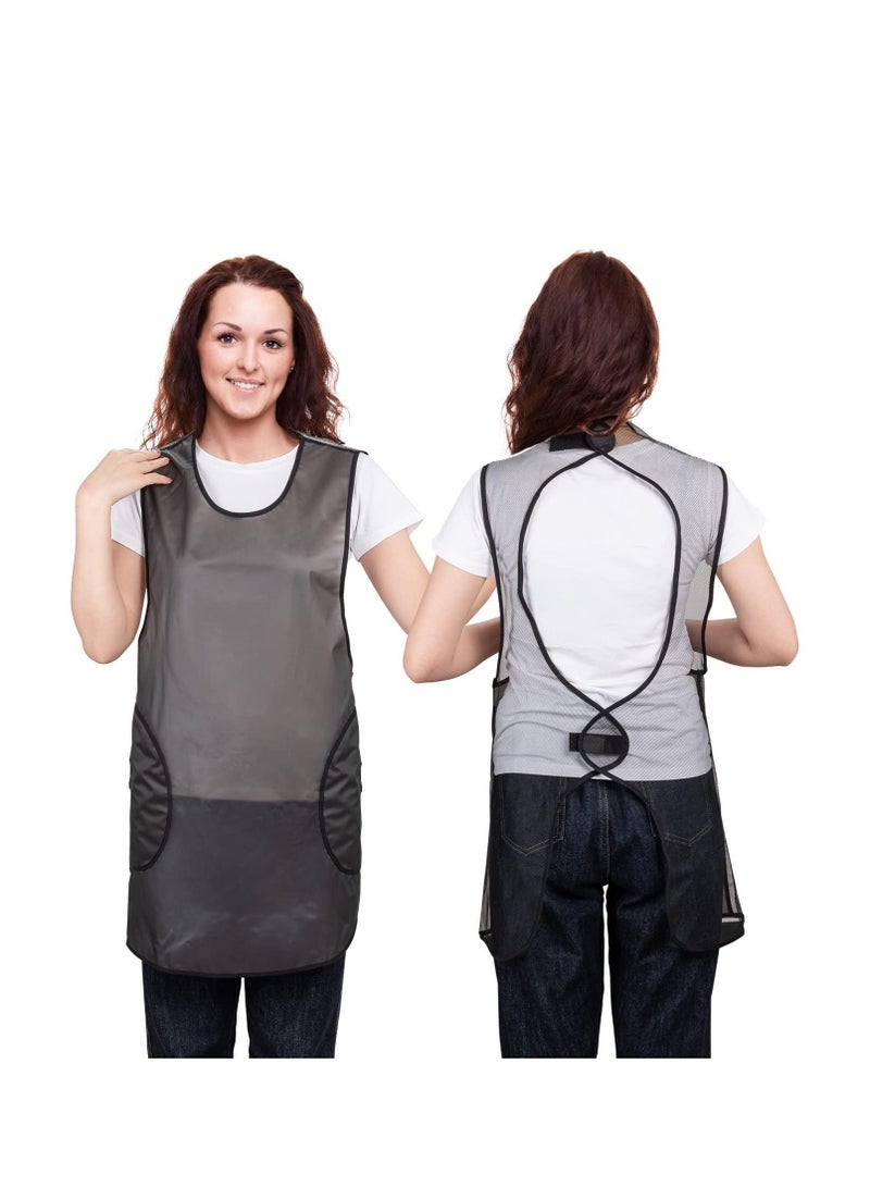 NIBEMINENT Waterproof Apron, Lightweight Apron With Pockets, TPU Water Resistant for Women Men Dishwashing, Cleaning Fish, Lab Work, Dog Grooming, Gardening, Fish - Image 4