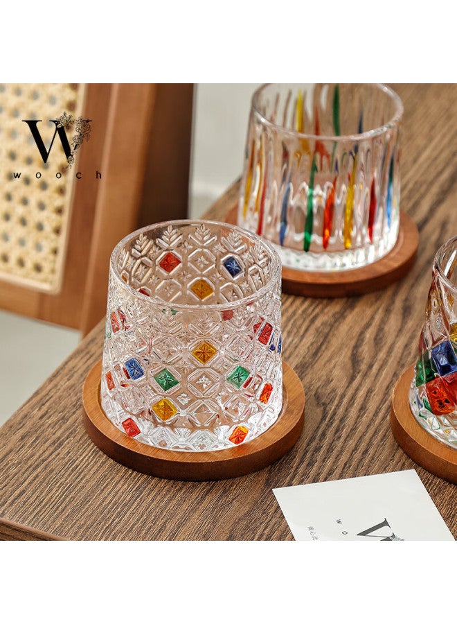 Wooch Couple's Painted Rotating Glass Cups, Birthday Wedding Favors, Aesthetically Pleasing Housewarming Gifts For Newlyweds - Image 2