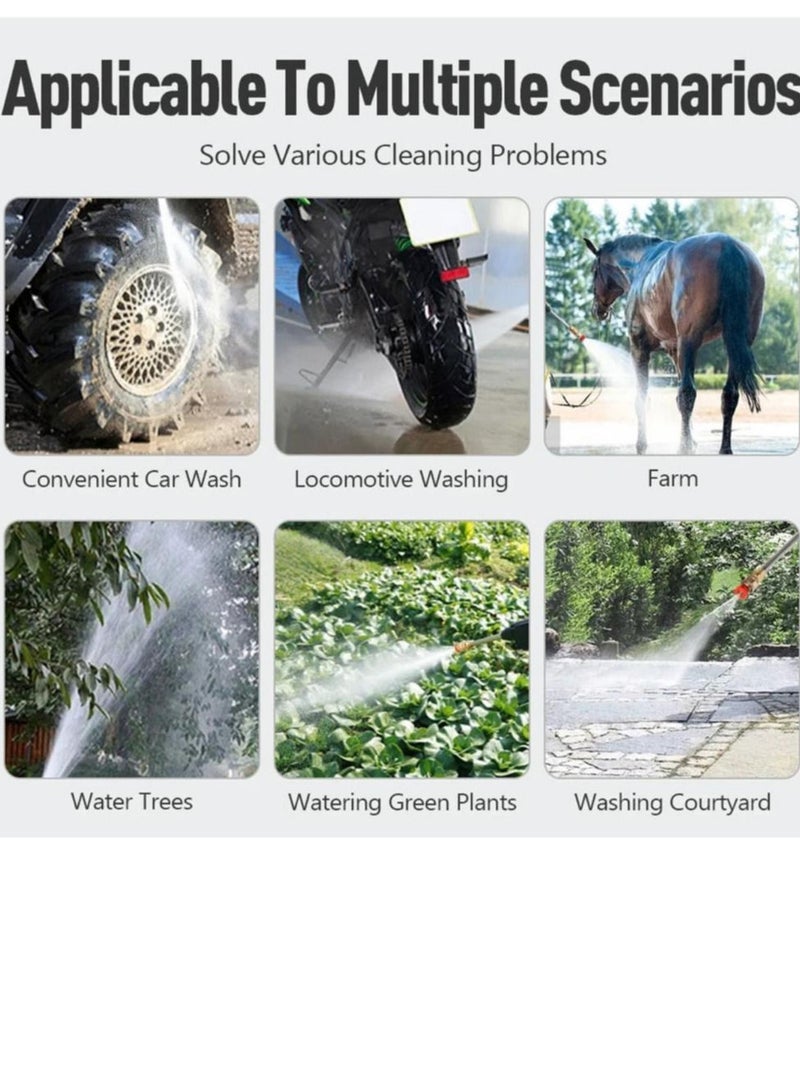 مغسلة سيارة قوة دفع عالية جدا مع بطارية تدوم ٣ ساعات متواصلة مع بطارية اضافية ثانية - Image 5