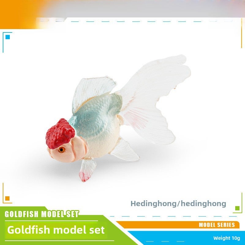 Artificial Goldfish Ornamental Model Toy PL127-3114 Crane Top Red 10g 