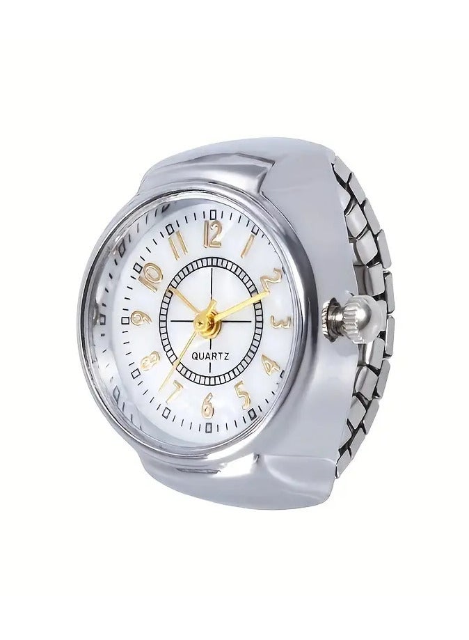 رينج ساعة حلقة إبداعية، ساعة إصبع بسيطة ومتعددة الاستخدامات، اختيار مثالي للهدايا - Image 1