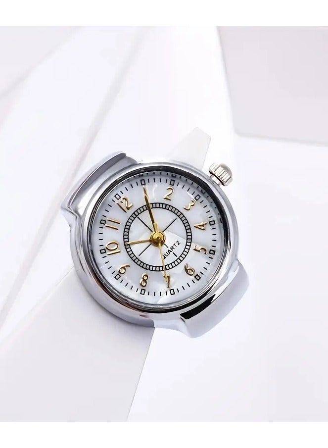 رينج ساعة حلقة إبداعية، ساعة إصبع بسيطة ومتعددة الاستخدامات، اختيار مثالي للهدايا - Image 2