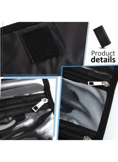 Saintrygo Money Wallet Organizer For Cash With 8 Zippered Slots Multipack Holder Pockets Small For Travel, Budgeting Cash, Storing Receipt (Black)  - Image 4