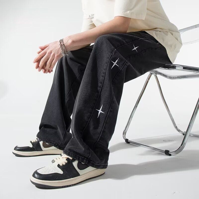 Unisex Casual Daily Denim Jeans - Image 1