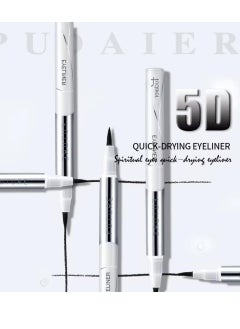 pudaier 5D Eyeliner Pencil Black Water Resistant Fast Drying Formula Matte Finish Quick Drying Long Lasting Clear Smooth Waterproof Eyeliner Gel Makeup Liquid Eyeliner Pen  - Image 4
