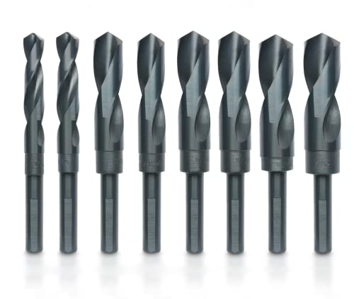 Hiltex 10005 HSS Silver and Deming Industrial Drill Bit Set (8 Pieces), 1/2" (1) - Image 5