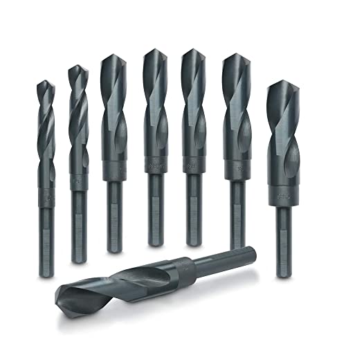 Hiltex 10005 HSS Silver and Deming Industrial Drill Bit Set (8 Pieces), 1/2" (1) - Image 1