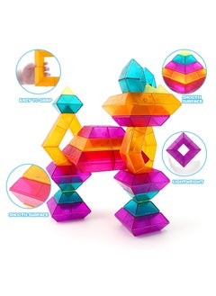 KASTWAVE Pyramid Stacking Blocks Toys, Montessori Toys, for Toddlers 2 3 4 5 6 Year Old, 30 Pcs Building Blocks for Toddlers, STEM Preschool Educational Toy Gifts for Toddlers Boys Girls  - Image 5