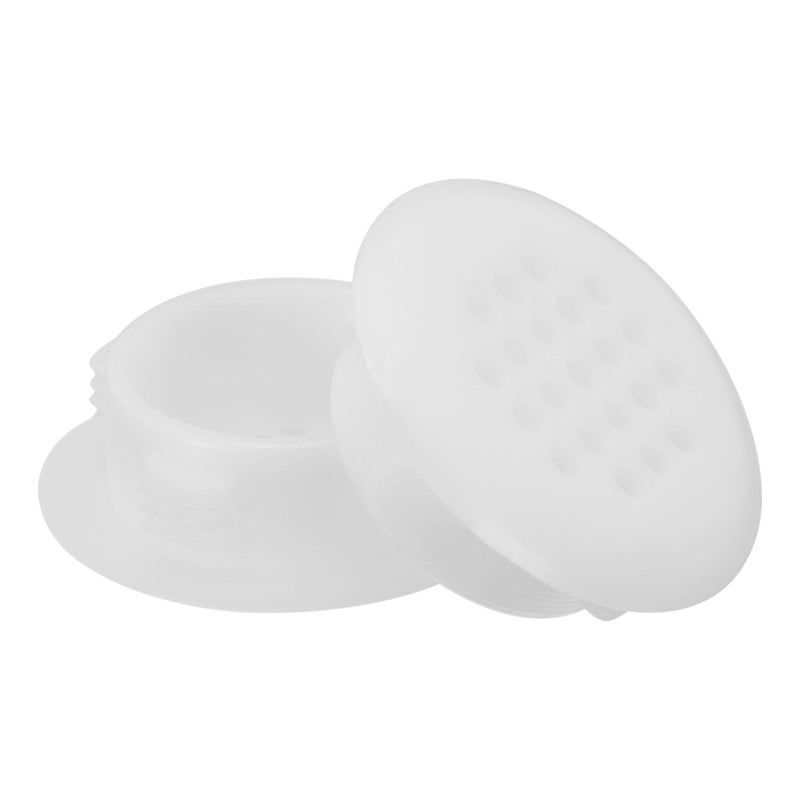 uxcell 25mm1 Circular Soffit Vent 12pcs Plastic Circular Air Vents Round Mesh Hole Louver for Kitchen Bathroom Cabinet